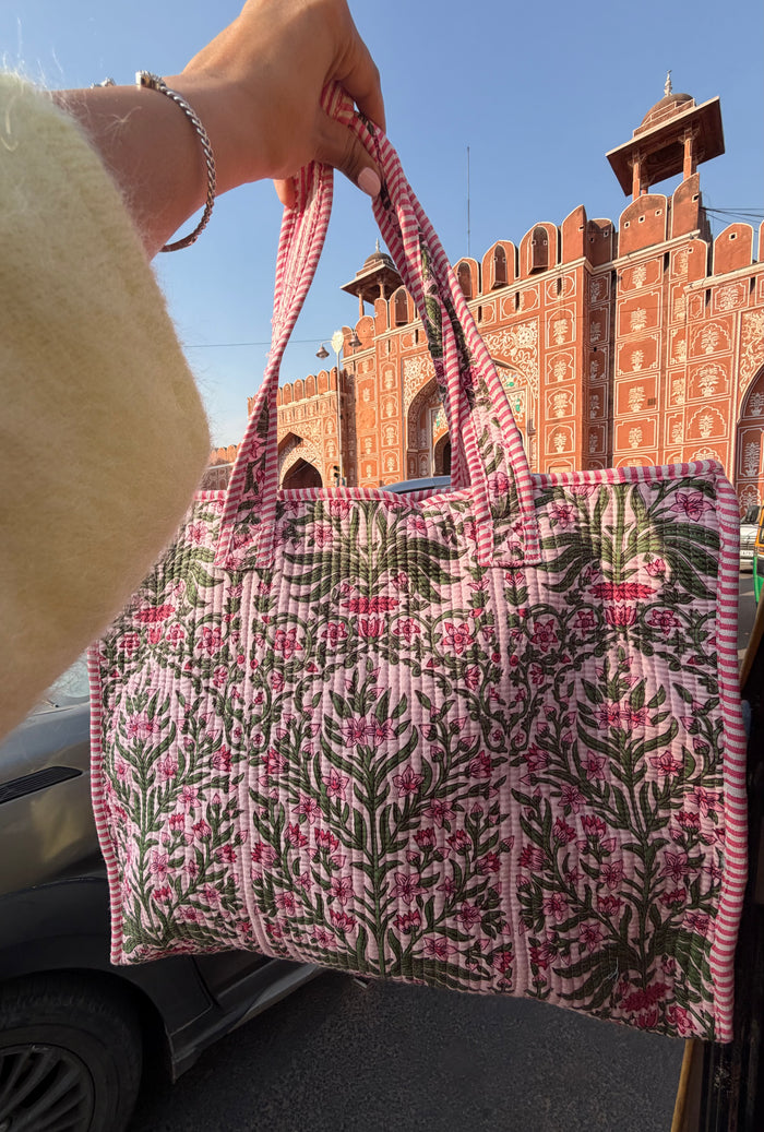 JAIPURI QUILTED TOTE BAG