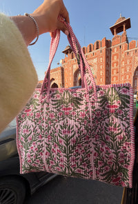 JAIPURI QUILTED TOTE BAG