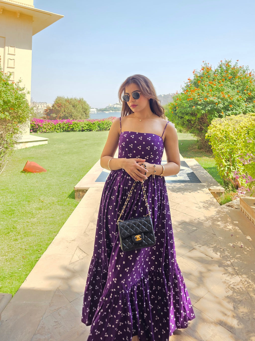 BANDHEJ PURPLE DRESS