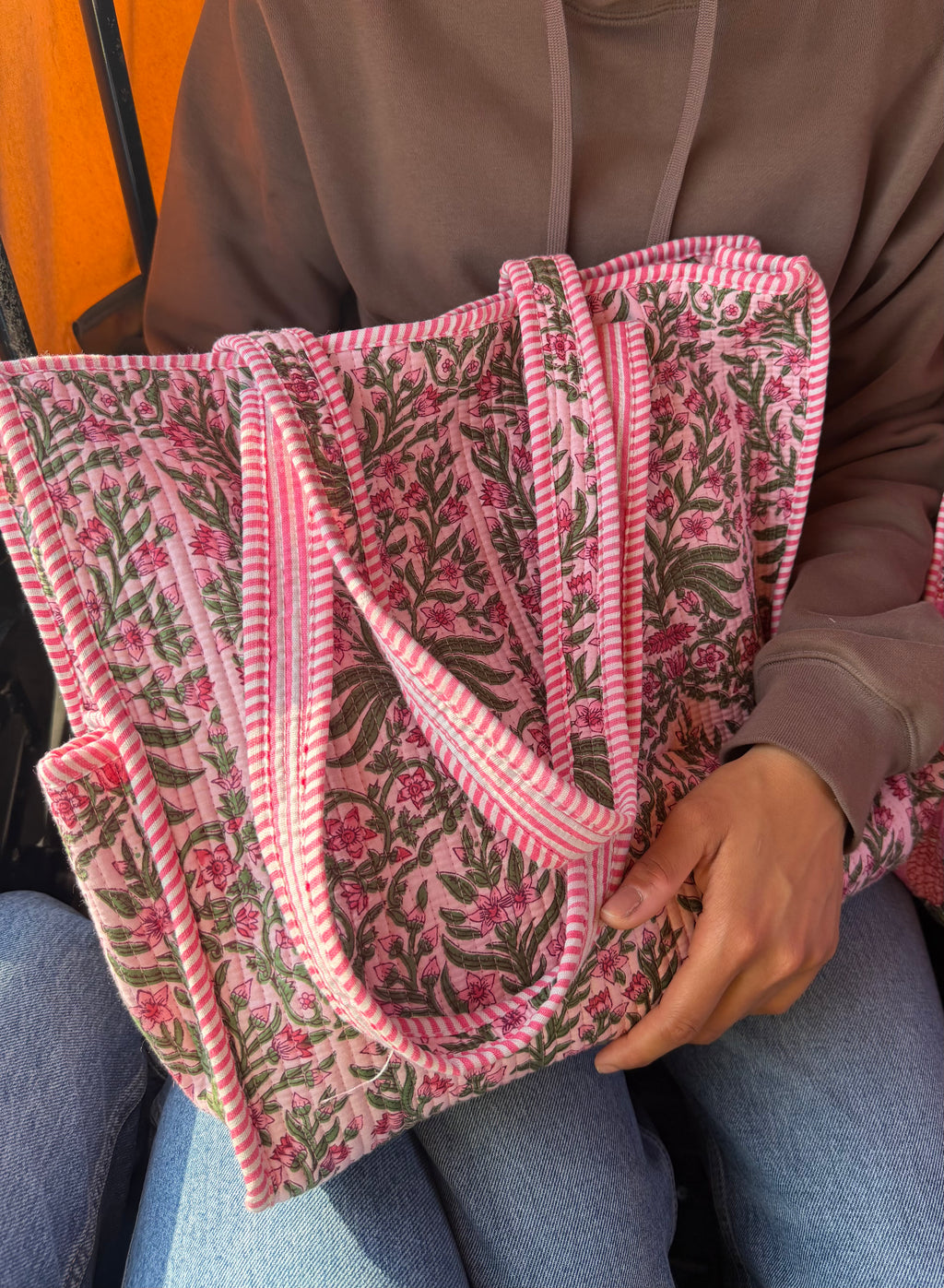 JAIPURI QUILTED TOTE BAG