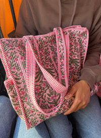 JAIPURI QUILTED TOTE BAG