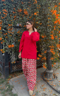 STRAWBERRY FARSHI SALWAR SET