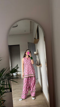 PINK TULIP FARSHI SALWAR SET