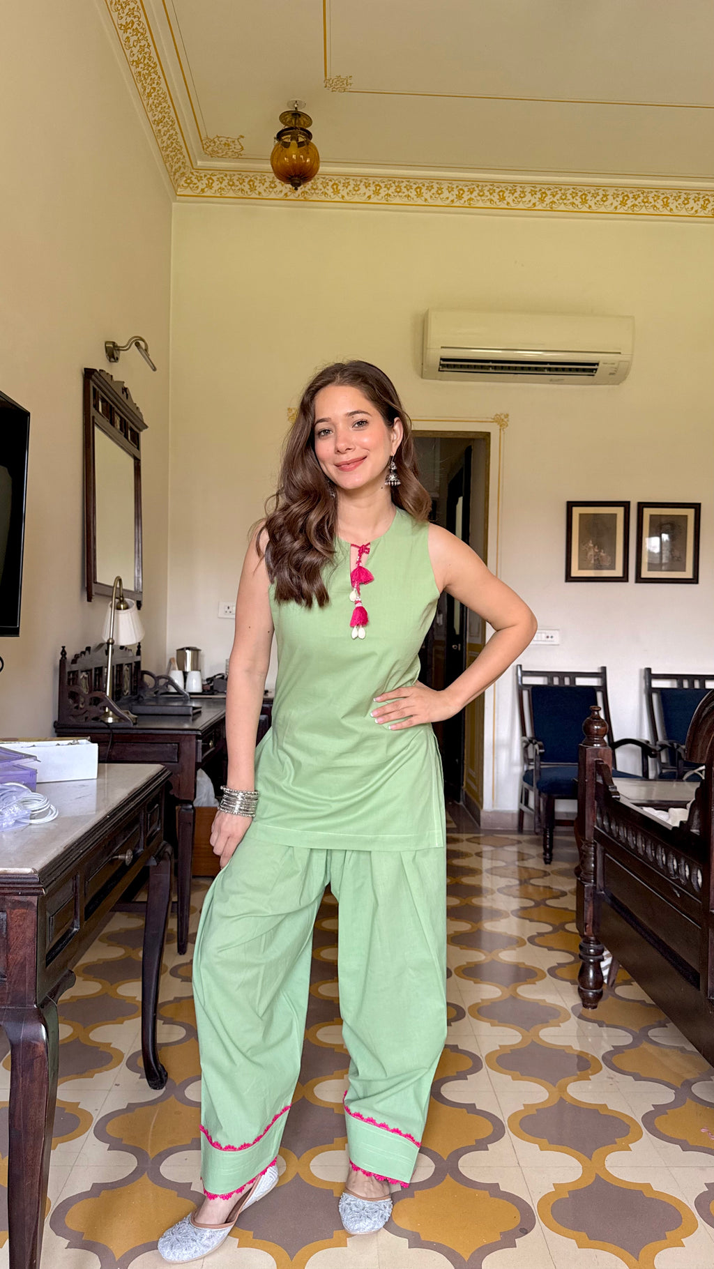 PISTA GREEN FARSHI SET