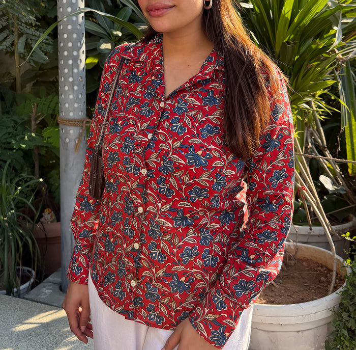 Gulnaar red Shirt