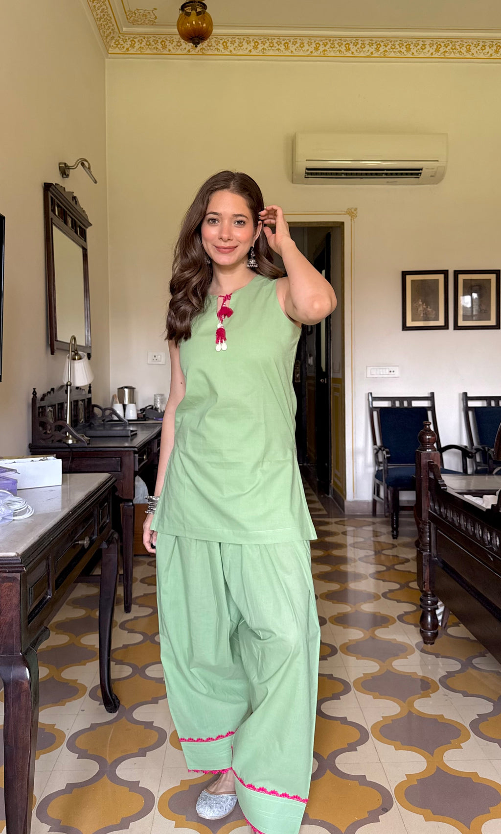 PISTA GREEN FARSHI SET