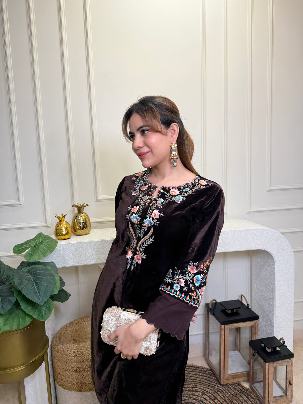 Jeevika Velvet Co-ord Set