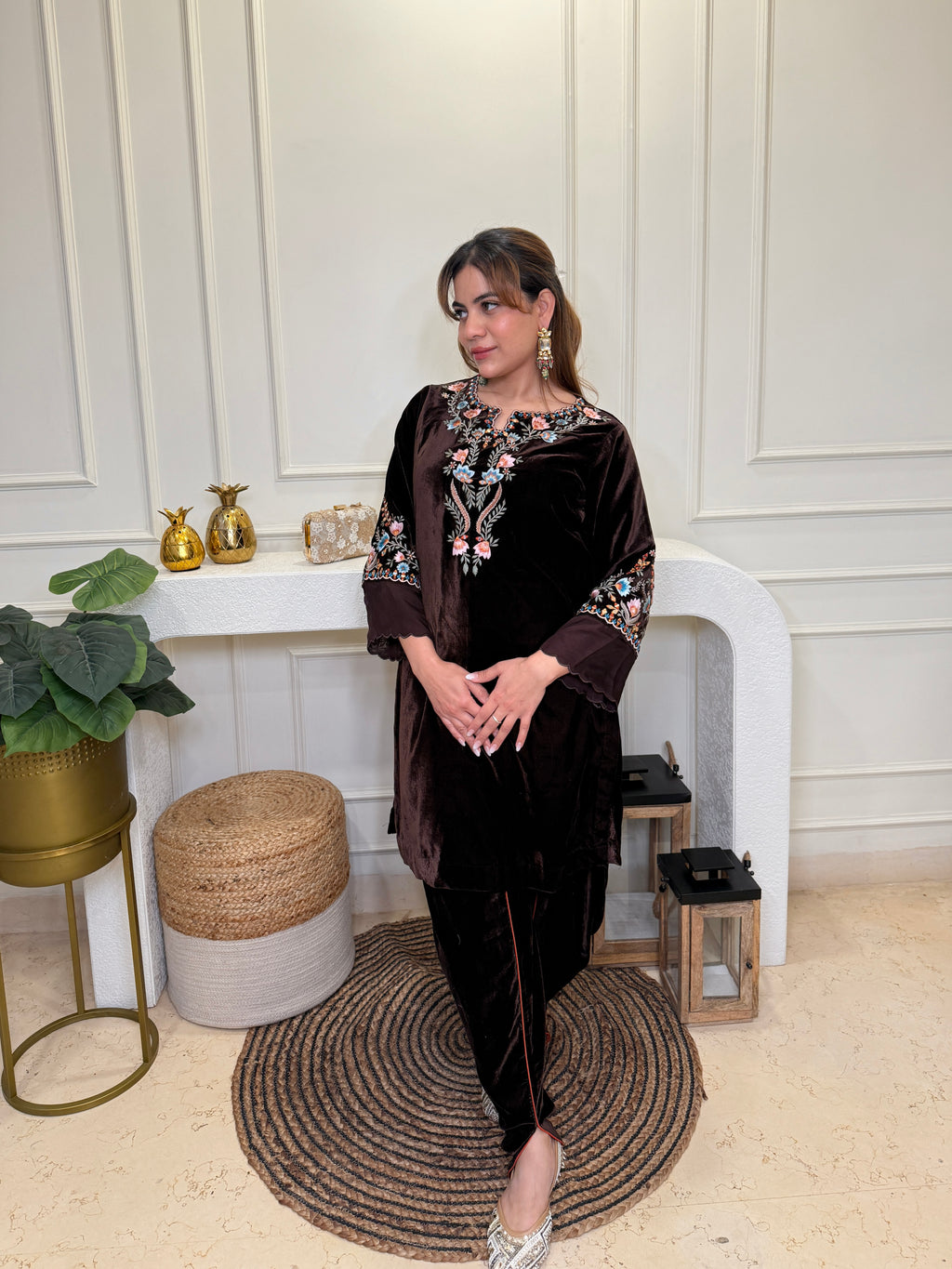 Jeevika Velvet Co-ord Set