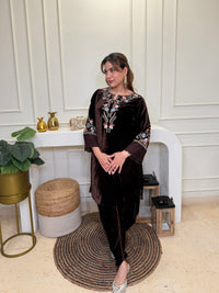 Jeevika Velvet Co-ord Set