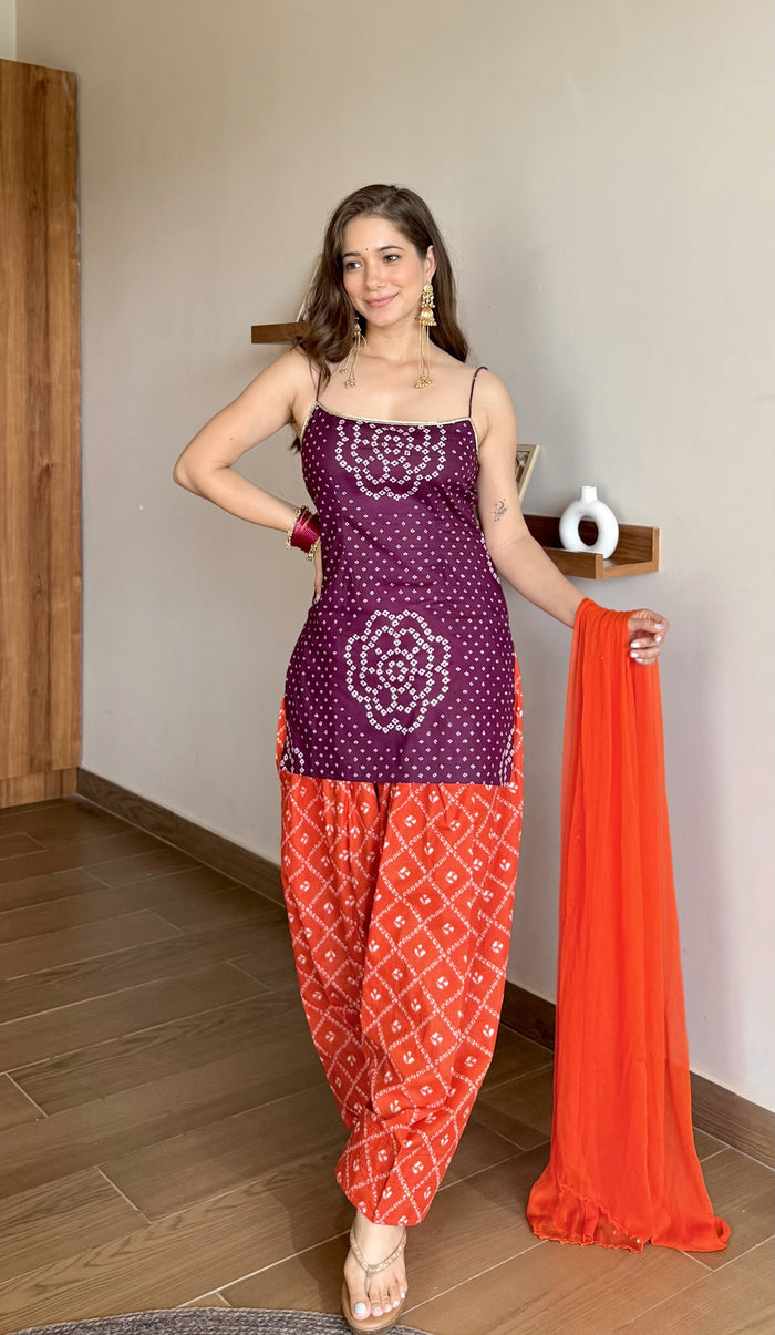 Gulab Jamun Farshi Salwar Set