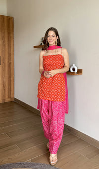Kesariya Farshi Salwar Set