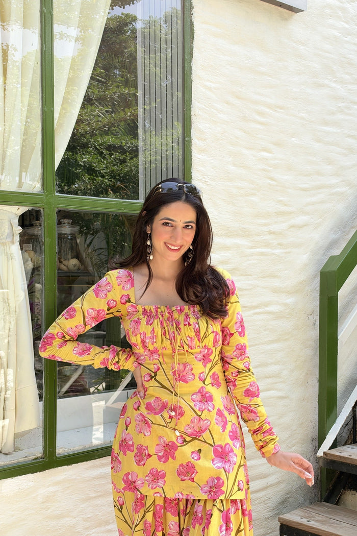 Aam Panna Farshi Salwar Set | Handcrafted Heritage Ethnic Wear for Diwali