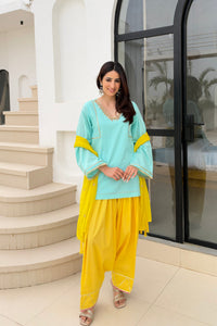 Firoza Farshi Salwar Set - front