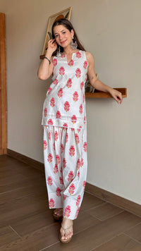 Ivory Gulab Farshi Salwar Set