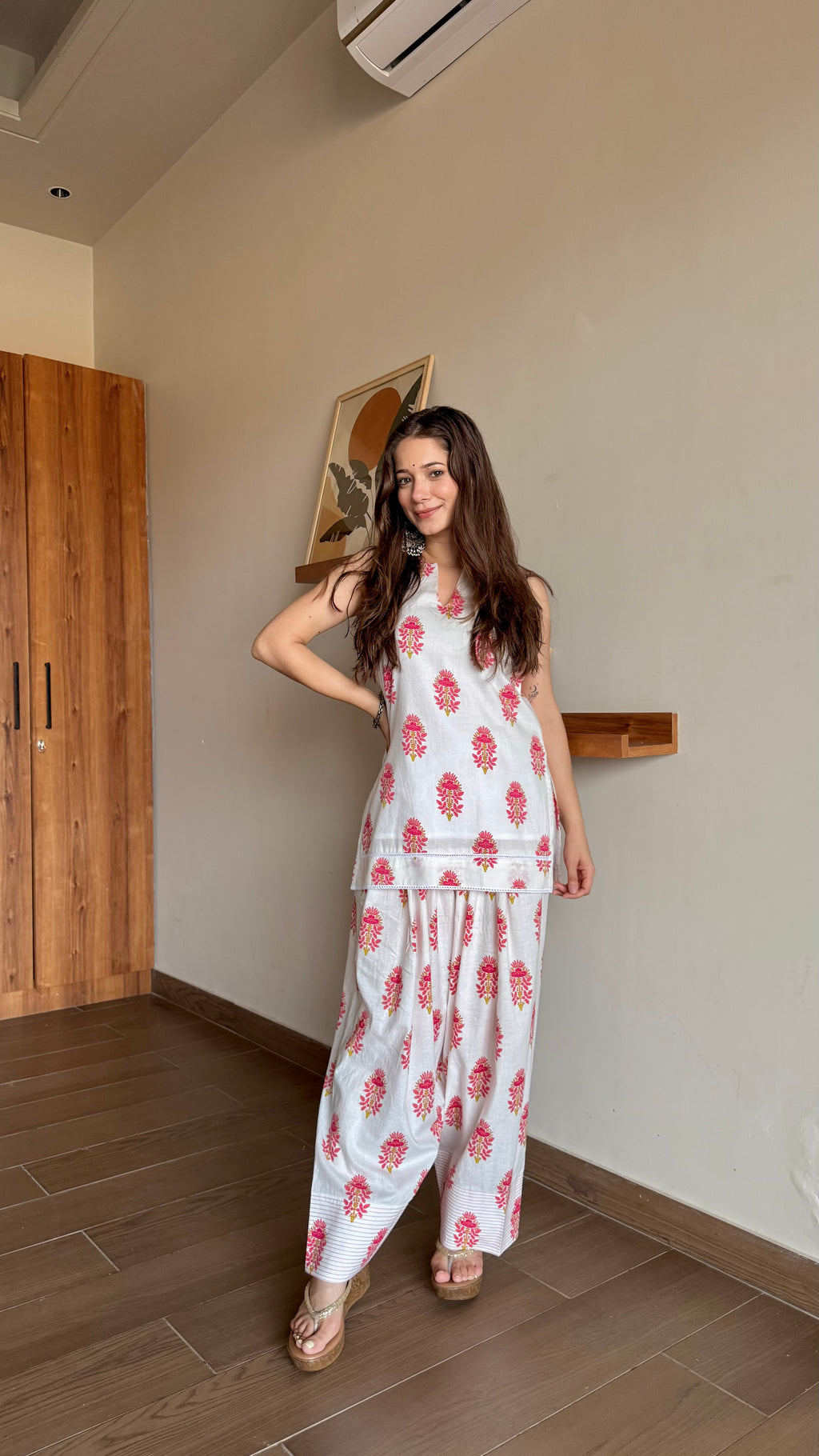 Ivory Gulab Farshi Salwar Set