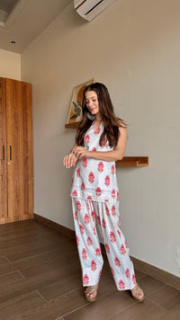 Ivory Gulab Farshi Salwar Set