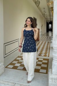 Indigo Elephant Farshi Salwar Set - front view