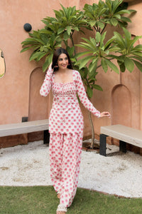 Pink Haathi Farshi Salwar Set - walking