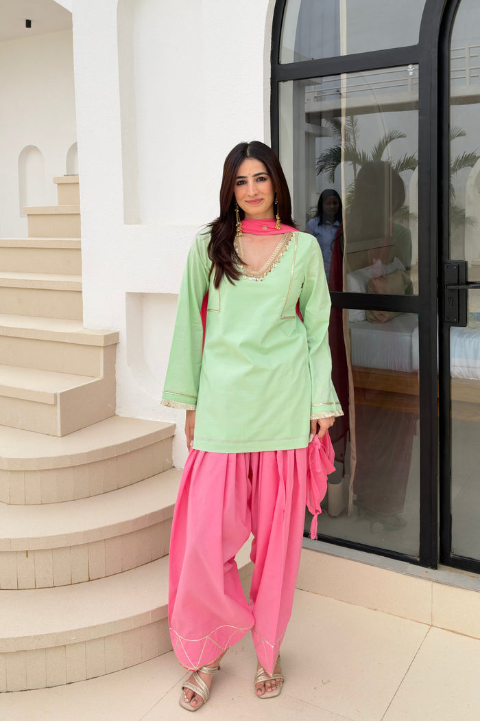 Pista Barfi Farshi Salwar Set - front view