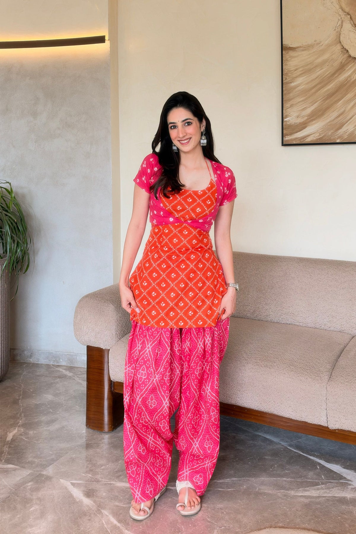 Saanjh Farshi Salwar Set - full length